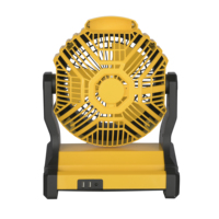 Ventilateurs de table portables industriels rechargeables Konwin 14'' avec alimentation électrique/batterie, pour atelier, camping, etc.