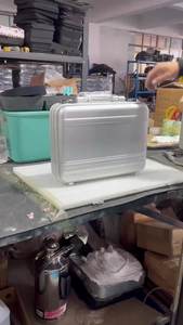 Portable Small Hard Bag Wholesale Travel Tool <strong>Box</strong> Suitcase with Key Lock Molded Aluminum <strong>Briefcase</strong> for Documents - Product Image 2
