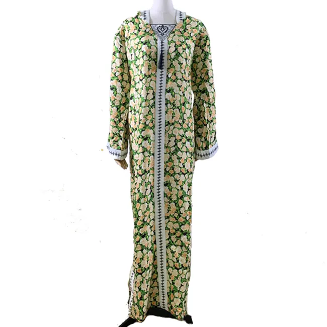 STOCK DISCOUNT New products of the factory: multiple printed hooded Dubai Morocco abaya dresses