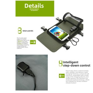 Outdoor Sports Solar <b>Backpack</b> for Men & Women Factory Sales for Travel & Mountaineering Hiking With Charging Feature ECE-602 Sol - Product Image 1