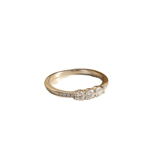 925 Sterling <b>Silver</b> Moissanite <b>Ring</b> Gold Plated Classic Promise <b>Ring</b> for Women Sparkling Diamond Alternative - Product Image 1