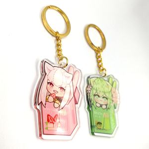 พวงกุญแจอะคริลิคการ์ตูนอนิเมะคุณภาพสูงแบบกำหนดเอง ขายส่ง พวงกุญแจพลาสติกใส เหมาะสำหรับตกแต่งกระเป๋า - Product Image 3