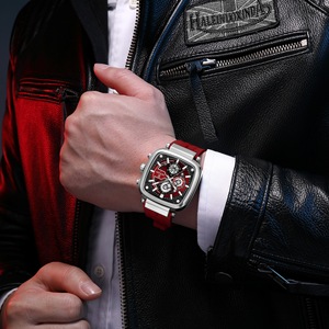 Phần Thưởng 831509 Rd831509m Cổ Tay Xem 30M Cuộc Sống Không Thấm Nước Thạch Anh Phong Trào Hình Vuông Quay Số Người Đàn Ông Đồng Hồ Silicone Dây Đeo Người Đàn Ông Của Đồng Hồ - Product Image 3