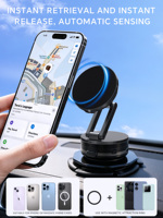 Support de téléphone portable magnétique double face flexible UFO Split Electric Vacuum Chuck en alliage d'aluminium réglable pour bureau et lit