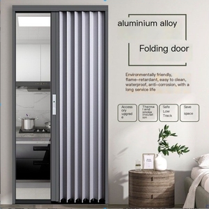 Panneau en cristal acrylique transparent porte coulissante pliante en PVC <span class=keywords><strong>cloison</strong></span> pliable pour cuisine salle de bain toilette porte pliante invisible - Product Image 6