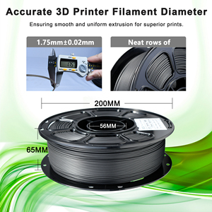 Filament IBOSS Matte <span class=keywords><strong>PLA</strong></span>+ <span class=keywords><strong>Noir</strong></span> 1,75 mm 1 kg Filament d'imprimante 3D <span class=keywords><strong>Mat</strong></span> Haute Fluidité Impression Facile - Product Image 2