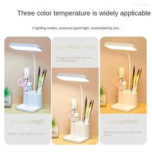 Lámpara de Escritorio Eléctrica Plegable Moderna y Creativa con Protección Ocular, Lámpara LED de Lectura con Portalápices, Luz Nocturna para Oficina, Dormitorio y Hotel - Product Image 5