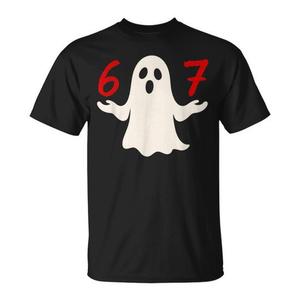 Six Seven Meme 6 7 T-shirt de costume de fantôme d'Halloween - Product Image 1