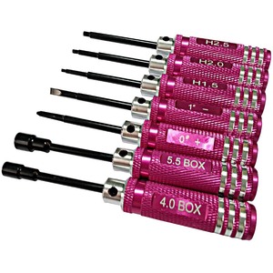 Hochpräziser Kreuzschlitzschraubendreher/Flachschlitzschraubendreher/Sechskantschraubendreher 7-teiliges Schraubendreher-Reparaturset für Hobby-RC-Auto UAV - Product Image 5