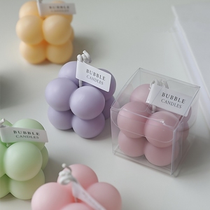 Velas Aromáticas Personalizadas de Cera de Soja en Forma de Cubo de Burbujas, para Decoración del Hogar, Bodas, Fiestas, Velas Perfumadas Hechas a Mano - Product Image 3