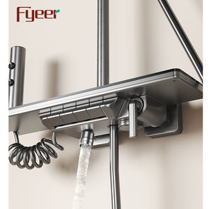 Fyeer Ensemble de <span class=keywords><strong>douche</strong></span> numérique gris avec <span class=keywords><strong>ciel</strong></span> étoilé - Product Image 4