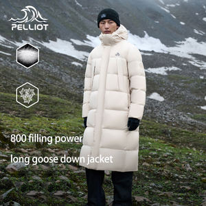 PELLIOT déperlant Toray tissu hommes extérieur hiver chaud 800 remplissage puissance Puffer Parka longue oie <span class=keywords><strong>doudoune</strong></span> - Product Image 1