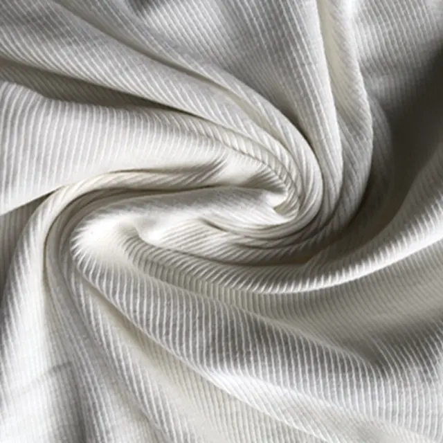 Gute Qualität und billiger Stretch-Rippens toff aus Baumwolle für Kleidungs stücke