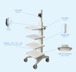 Chariot médical multifonctionnel OEM de haute qualité, chariot intégré pour instruments laparoscopiques, chariot d'endoscopie hospitalier - Product Image 2