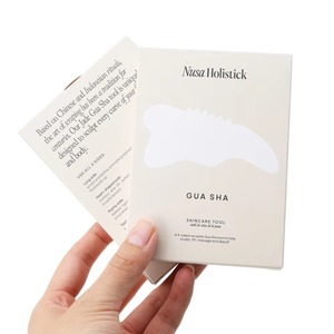 Boîte en carton personnalisée avec logo pour ensemble de Gua Sha, pour emballer les pinceaux cosmétiques, les outils, les lotions, les sérums, les produits de <span class=keywords><strong>soin</strong></span> de la peau pour femmes - Product Image 2