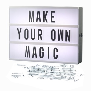 customized light box A4 light box weeding display sign with letters letreros para decorar