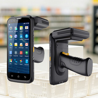 Lector RFID UHF Portátil OEM, Terminal de Datos Móvil PDA con Escáner de Código de Barras 865-868MHz 920-925MHz 902-928MHz