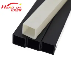 Manufacturers Custom Different Sizes And Colors PVC Plastic Extrusion Square Pipe