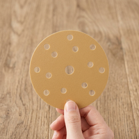 P80-P400 Disques abrasifs jaunes ronds pour ponçage du bois, de la peinture, du mastic, du plastique et du métal