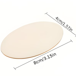 Panneau en <span class=keywords><strong>bois</strong></span> moderne multifonctionnel et écologique, vierge, à graver, de forme ovale foncée, avec corde en jute pour accrochage - Product Image 2