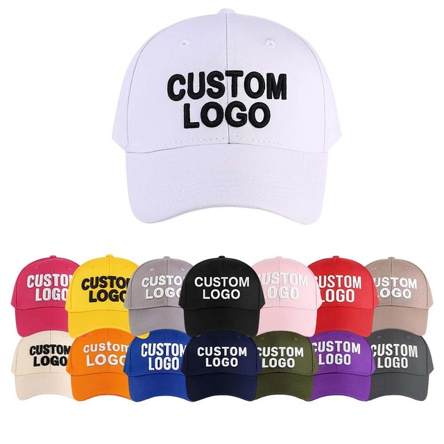Custom Logo Embroidered Sport Hats 6 Panel Baseball Hat 3D Puff Embroidery Outdoor Adjustable Customized Blank Baseball Hats