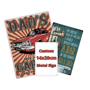 Plaques Métalliques Personnalisables 14x20cm – Panneaux Vintage Durables en Étain, Plaques Métalliques Rétro pour Voitures, Plaques Publicitaires, Affiches Artisanales - Product Image 1