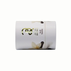 กล่องกระดาษทรงกระบอกแบบกำหนดเองเป็นมิตรกับสิ่งแวดล้อมสำหรับบรรจุภัณฑ์น้ำหอมและน้ำมันหอมระเหย กล่องกระดาษแข็งหรูหราพร้อมแผ่น EVA ปั๊มโลโก้สีทอง - Product Image 5