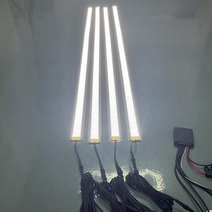 Kit de tiras de luces LED para cavas de rueda, barra de aluminio, luces de tira RGBW blancas para guardabarros y marcos de camiones, SUV y vehículos todoterreno - Product Image 3