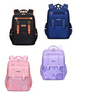 <b>Student</b> <b>Backpack</b> 15 Inches Large Capacity Breathable Unisex School Education Color Blocking Pattern Summer 2024 - Product Image 3