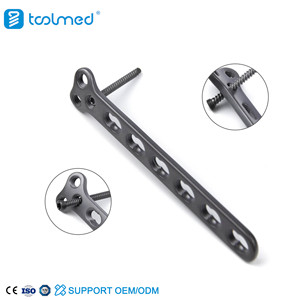 Plaque de fixation distale du radius de type T orthopédique Toolmed modèle 030210282511 pour la fixation osseuse vétérinaire des chats (titane) Classe III 1 - Product Image 5