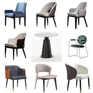 Sedia da Pranzo in Acciaio di Lusso Leggera per Hotel Casa Ufficio di Vendita Club Moderno Ristorante Sala Privata Caffetteria - Product Image 4