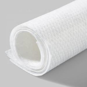 Weißer Vliesstoff Punkt prägung Viskose Pet Blended Spunlace Vlies/Vliesstoff Rollen 70gsm 75gsm 80gsm - Product Image 3