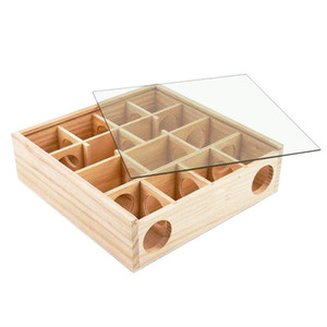 Jouet <span class=keywords><strong>labyrinthe</strong></span> tunnel en bois <span class=keywords><strong>labyrinthe</strong></span> pour hamster personnalisé avec couvercle pour petits animaux de compagnie, <span class=keywords><strong>souris</strong></span>, gerbille, jouet de sport - Product Image 2