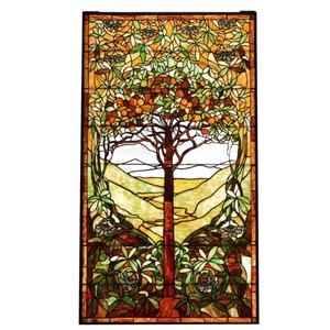 Vidrio Tiffany con Diseño de Árbol de Manzana Personalizado para Puerta, Ventana y Pared Divisoria, Iluminación - Product Image 6