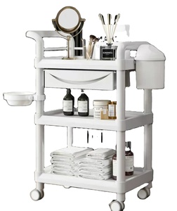 Beauty Cart Beauty Salon Special Mobile Hand Push Storage Rack Plastic Surgery and Nursing Equipment Medical <b>Tool</b> Cart - Product Image 2