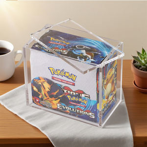 Acrílico ETB Booster Box 1ª Edição Trading Card Game <span class=keywords><strong>Display</strong></span> <span class=keywords><strong>Case</strong></span> 5MM Espessura com forte ímã para varejo Gift Boxes - Product Image 1