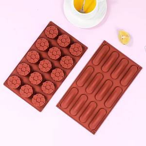 MUYULINS factory customizes square, round, flower-shaped, and various 3D-shaped cake <b>silicone</b> molds, food-grade, for <b>baking</b>, - Product Image 3