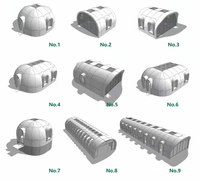 Maison modulaire en matériau EPS, tente igloo, maison en dôme, maison préfabriquée en graphène