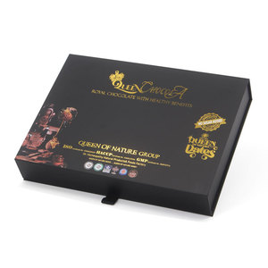 Prémio personalizado caja de chocolate luxo embrulho papel celebração chocolate doces embalagem caixa presente com plástico inserir - Product Image 4