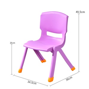 24cm hoge, kleurrijke, stapelbare, moderne kinderstoel van <span class=keywords><strong>plastic</strong></span> met <span class=keywords><strong>plastic</strong></span> frame voor gebruik op school, thuis, in de klas en kleuterschool. - Product Image 4