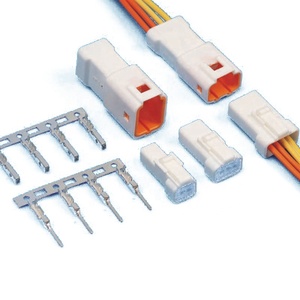 ขั้วต่อรถยนต์เยอรมัน ซีรีส์ DT DTM รุ่น DT06-2S-<span class=keywords><strong>E005</strong></span> และ <span class=keywords><strong>DT04</strong></span>-<span class=keywords><strong>2P</strong></span>-<span class=keywords><strong>E005</strong></span> สีดำ แบบปิดผนึก ตัวผู้/ตัวเมีย ทำจากทองเหลือง 2 ขา สำหรับสายไฟ DC - Product Image 1