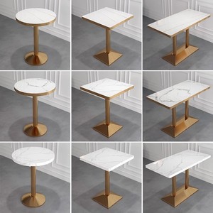 Juego de Muebles de Comedor Modernos y de Lujo para Restaurante, Sillas y Mesas para Hotel, Apartamento, Restaurante, Sillas y Mesas de Metal y Madera - Product Image 3