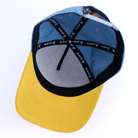 Gorras de Béisbol Estructuradas de Alta Calidad con Bloques de Color, Ajustables, de 5 Paneles, con Diferentes Diseños Personalizados para Hombre