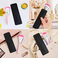Trousse de rangement portable en PVC et EVA pour crayons à sourcils, pinceaux de maquillage et fards à paupières – Anti-poussière et simple – Spécifique pour le voyage