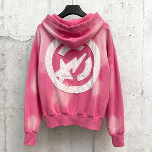 Sun Faded Streetwear Sudaderas con cremallera de gran tamaño de alta calidad Essentials Bordado Sudadera con capucha Diseñador Acid Wash Zip up Hoodie Hombres - Product Image 2