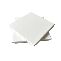 Panneaux de plafond en aluminium imperméables en gros, panneaux de plafond métalliques légers 600*600, dalles de plafond métalliques acoustiques perforées