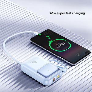 Mini siêu nhanh sạc pd20w + USB 22.5W ngân hàng điện 10000 mAh với được xây dựng trong cáp xách tay powerbanks 10000 mAh - Product Image 4