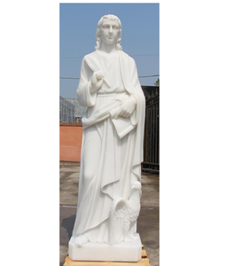 Iglesia religiosa católica regalo personalizado tamaño real San Juan el <span class=keywords><strong>Evangelista</strong></span> estatua de mármol blanco - Product Image 5