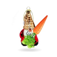 Décorations de Noël suspendues en verre personnalisées 2026, figurine transparente en verre du Père Noël, cadeau de Noël