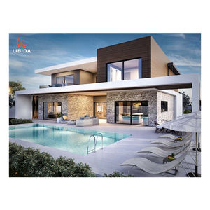 Construcción de una casa de campo de acero, rápida producción e instalación, afición, fin de semana, edificios, Villa ligera - Product Image 1